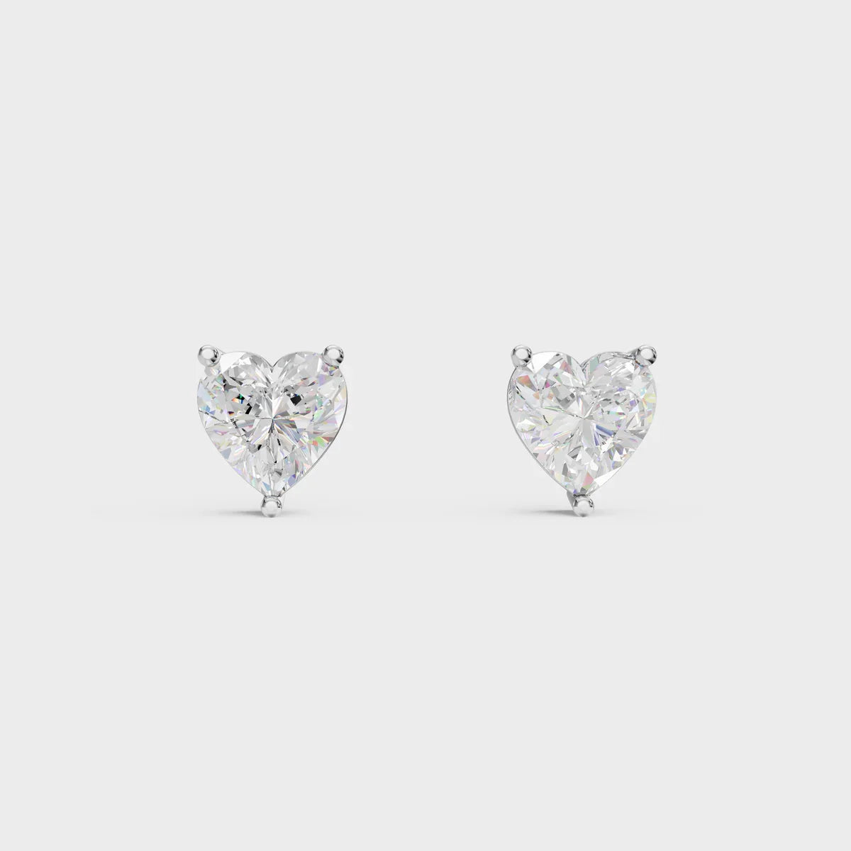 Varni Solitaire 925 Silver Heart Shape Earrings Or Mini Studs Silver Jewellery for Women & Girl's | Great for Gifting Made With Pure 925 Silver